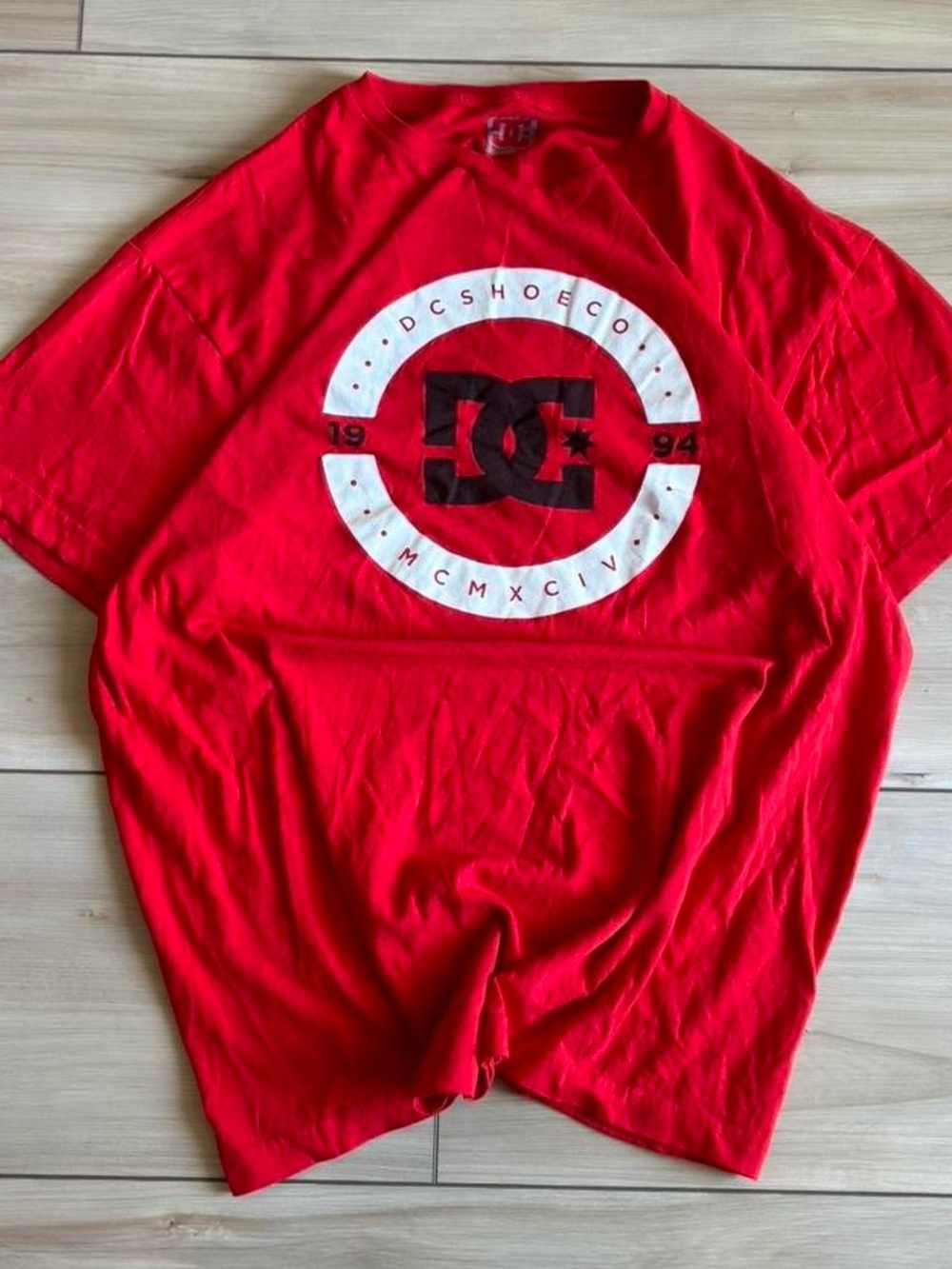 DC Shoes Y2K skater grunge graphic center logo streetwear Men’s t-shirt